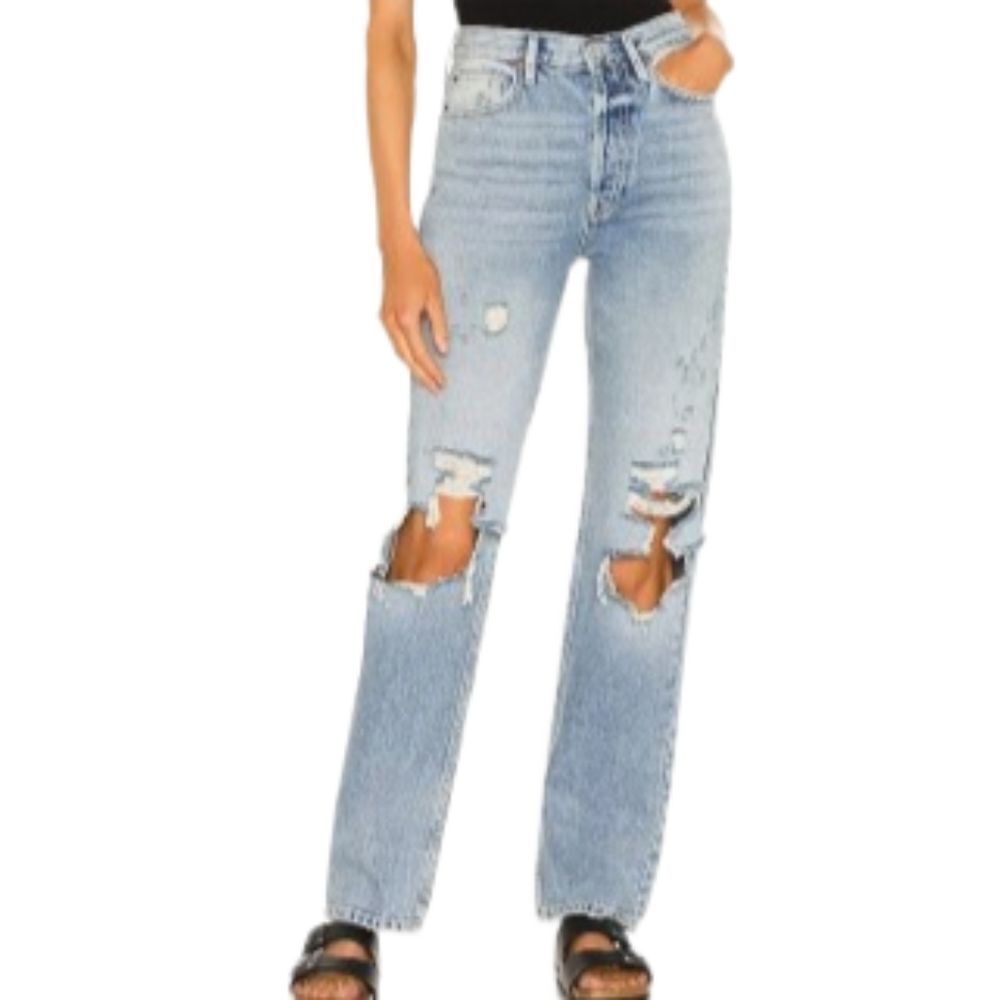 We The Free Lasso Jeans Foxtrot Light Wash Sz 30